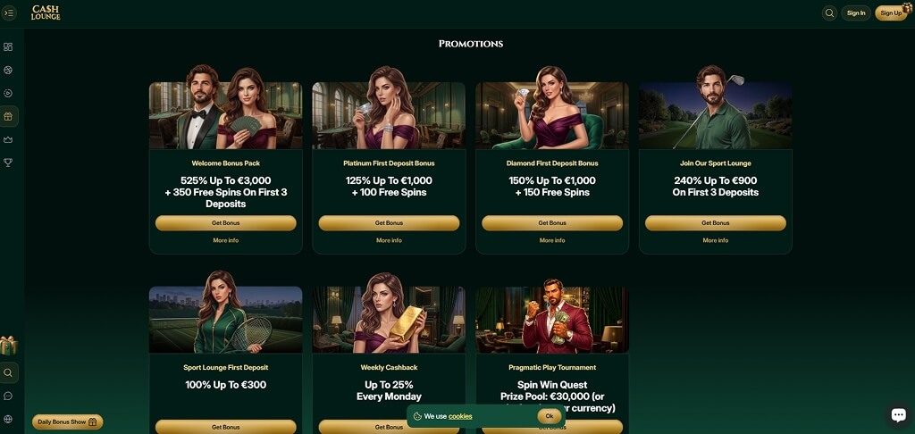 CashLounge Casino Promotions
